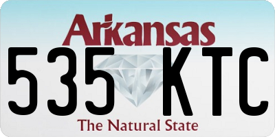 AR license plate 535KTC
