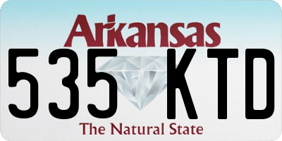 AR license plate 535KTD