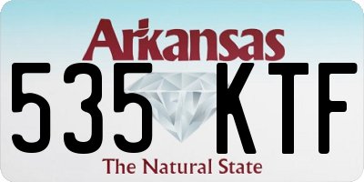 AR license plate 535KTF