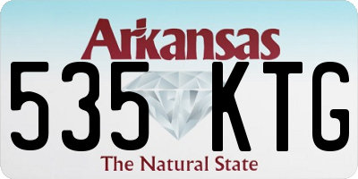 AR license plate 535KTG
