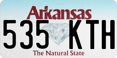 AR license plate 535KTH