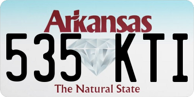 AR license plate 535KTI