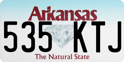 AR license plate 535KTJ