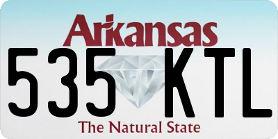 AR license plate 535KTL