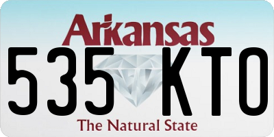AR license plate 535KTO