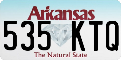 AR license plate 535KTQ