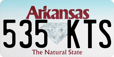 AR license plate 535KTS
