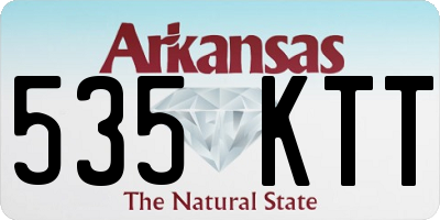 AR license plate 535KTT