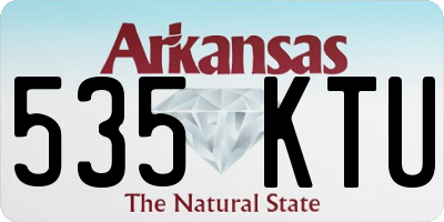 AR license plate 535KTU