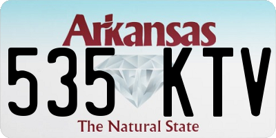 AR license plate 535KTV