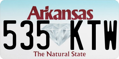 AR license plate 535KTW