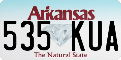 AR license plate 535KUA