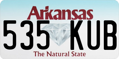 AR license plate 535KUB