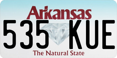AR license plate 535KUE