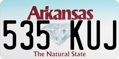 AR license plate 535KUJ