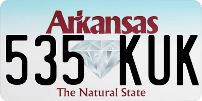 AR license plate 535KUK