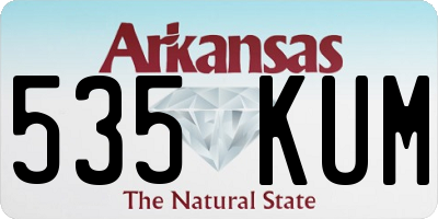 AR license plate 535KUM