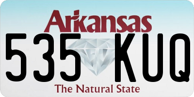 AR license plate 535KUQ