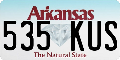 AR license plate 535KUS