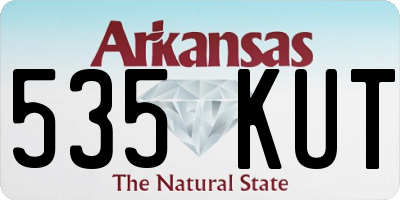 AR license plate 535KUT