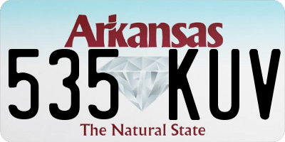 AR license plate 535KUV