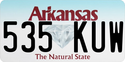 AR license plate 535KUW