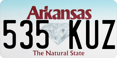 AR license plate 535KUZ