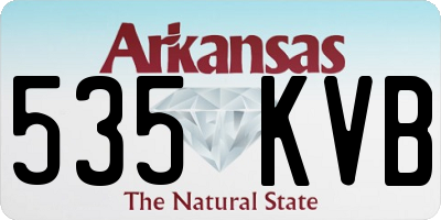 AR license plate 535KVB