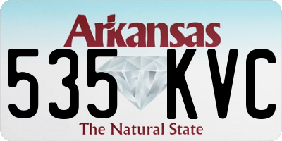 AR license plate 535KVC
