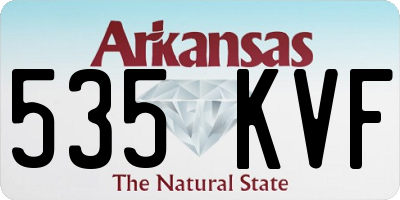 AR license plate 535KVF