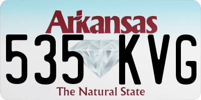 AR license plate 535KVG