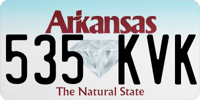 AR license plate 535KVK