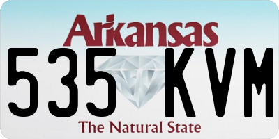 AR license plate 535KVM