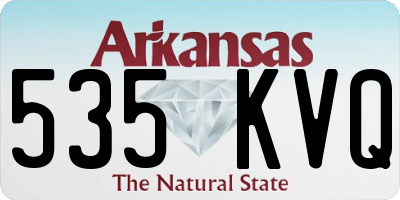 AR license plate 535KVQ