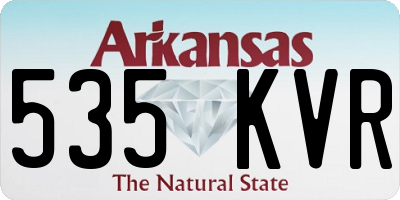 AR license plate 535KVR