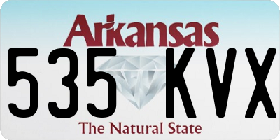 AR license plate 535KVX