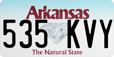 AR license plate 535KVY