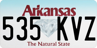 AR license plate 535KVZ