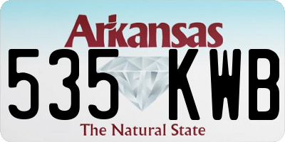 AR license plate 535KWB