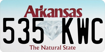 AR license plate 535KWC