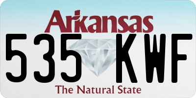 AR license plate 535KWF