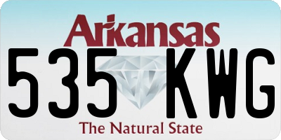 AR license plate 535KWG