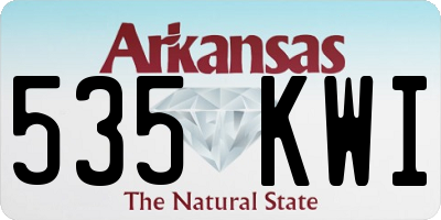 AR license plate 535KWI