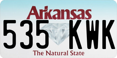 AR license plate 535KWK