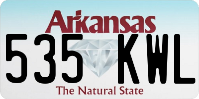 AR license plate 535KWL