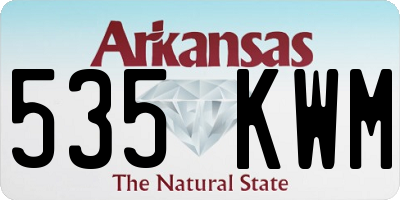 AR license plate 535KWM