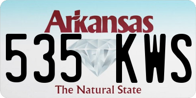 AR license plate 535KWS