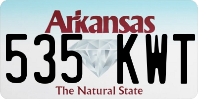 AR license plate 535KWT