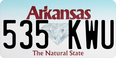 AR license plate 535KWU
