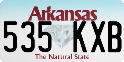 AR license plate 535KXB